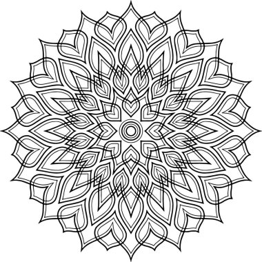 Şekil mandala boyama için büyük