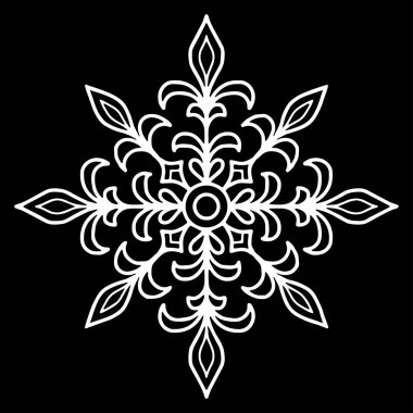 Çapraz doodle siyah ve beyaz