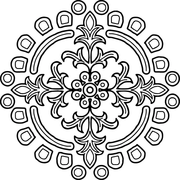 Хрест каракулі чорно-білий — стоковий вектор