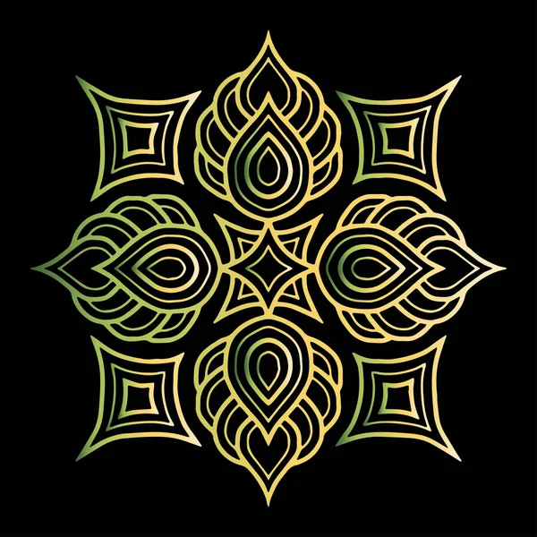 Croix doodle religion de couleur — Image vectorielle