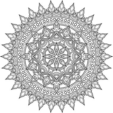 Mandala boyama kroki doodles rakam
