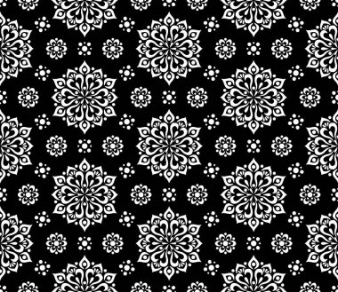 Soyut desen siyah ve beyaz doodle kroki