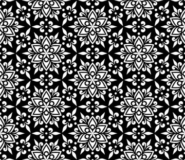 Soyut desen siyah ve beyaz doodle kroki