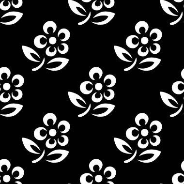 Soyut desen siyah ve beyaz doodle