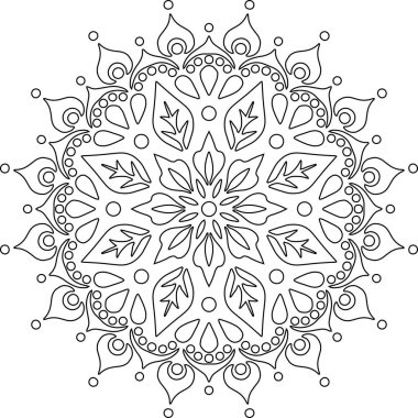 Mandala boyama kroki doodles rakam