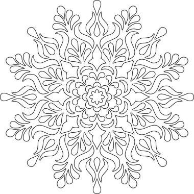 Mandala boyama kroki doodles rakam