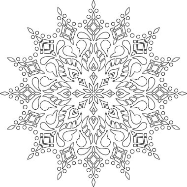 Mandala boyama kroki doodles rakam