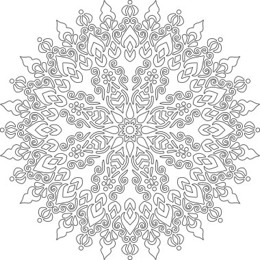 Mandala boyama kroki doodles rakam