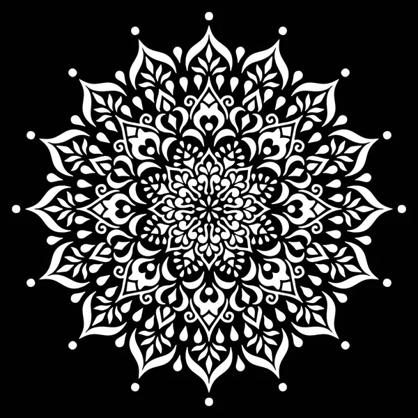 Mandala desen beyaz karalamalar kroki