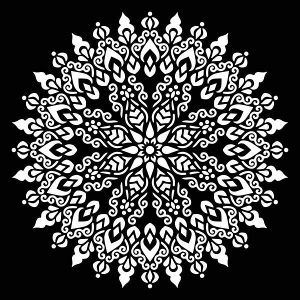 Mandala desen beyaz karalamalar kroki