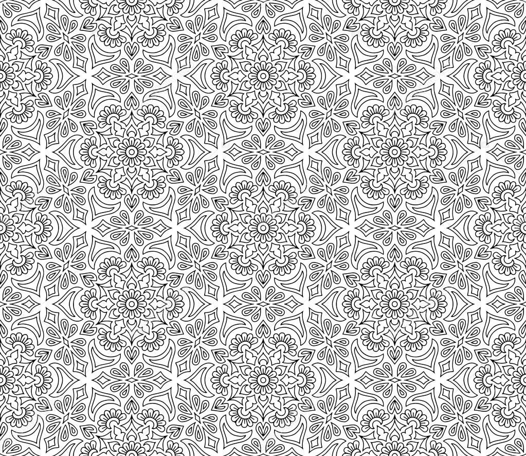 Abstract pattern for coloring doodle Sketch
