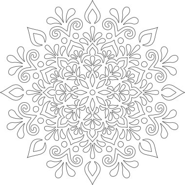 Mandala boyama kroki doodles rakam