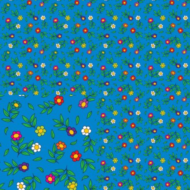 Soyut desenler renk doodle mavi