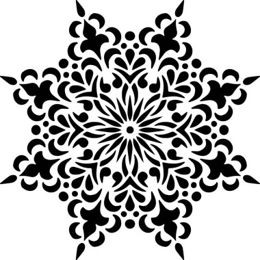 Mandala Desen Şablon karalama Sketch