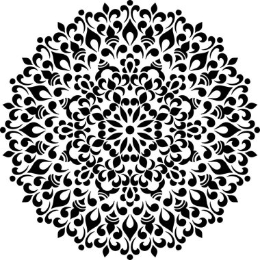 Mandala Desen Şablon karalama Sketch