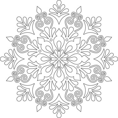 Mandala boyama kroki doodles rakam