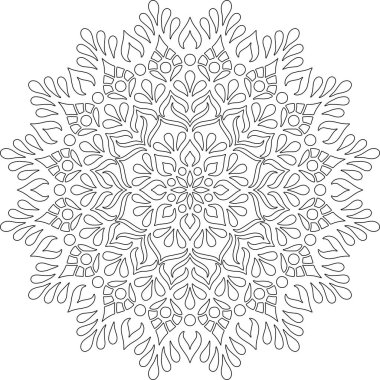 Mandala boyama kroki doodles rakam