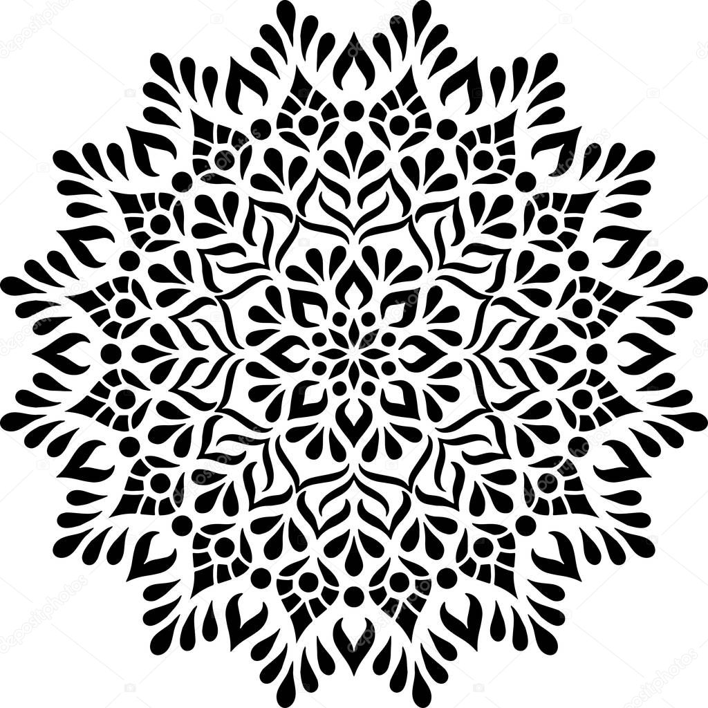 Mandala Pattern Stencil doodles sketch