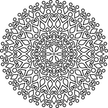 Mandala boyama kroki doodles rakam