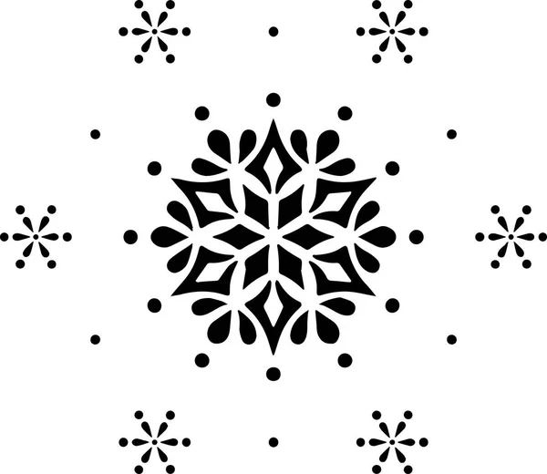 Mandala desen stencil karalama çizimi — Stok Vektör
