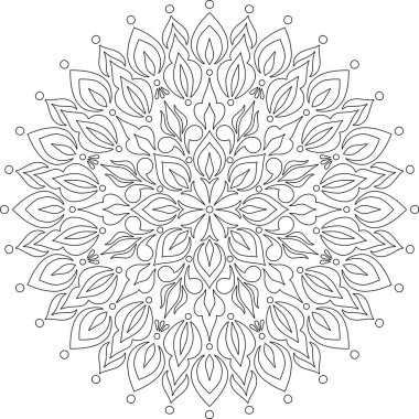 Mandala boyama kroki doodles rakam