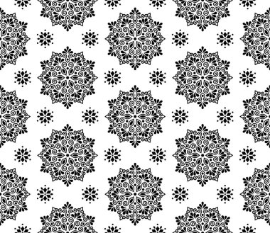 Soyut desenler Dikişsiz stencil Doodle kroki