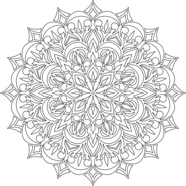Mandala boyama kroki doodles rakam