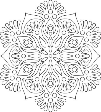 Mandala boyama kroki doodles rakam