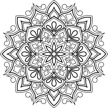 Mandala boyama kroki doodles rakam