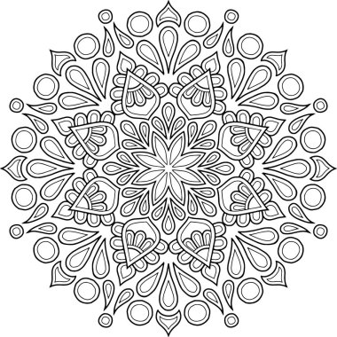 Mandala boyama kroki doodles rakam