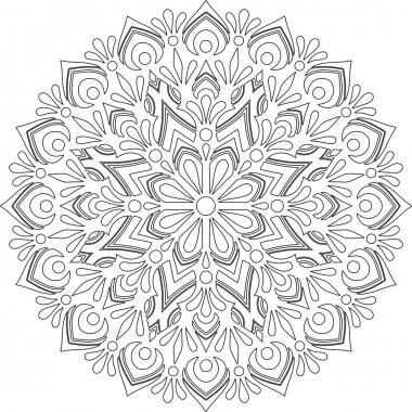 Mandala boyama kroki doodles rakam