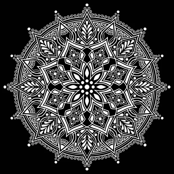 Croquis de griffes blanches motif mandala — Image vectorielle