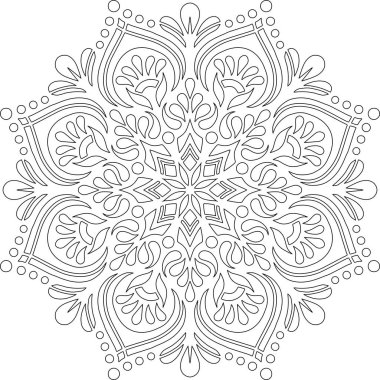 Mandala boyama kroki doodles rakam