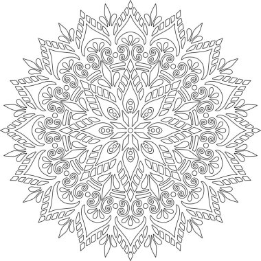 Mandala boyama kroki doodles rakam