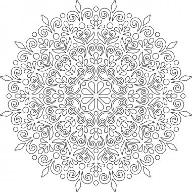 Mandala boyama kroki doodles rakam