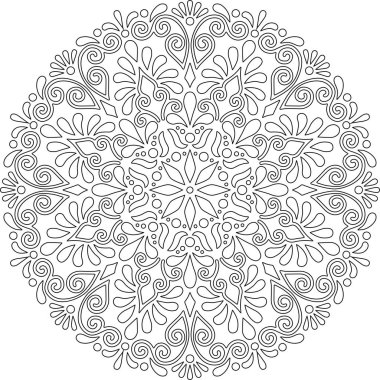 Mandala boyama kroki doodles rakam