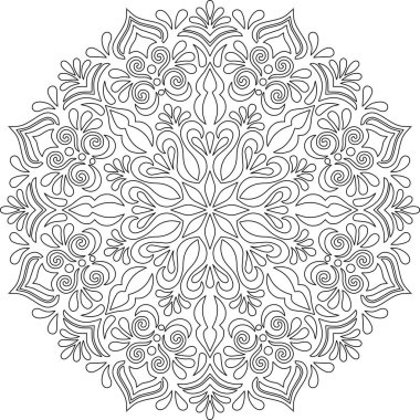 Mandala boyama kroki doodles rakam