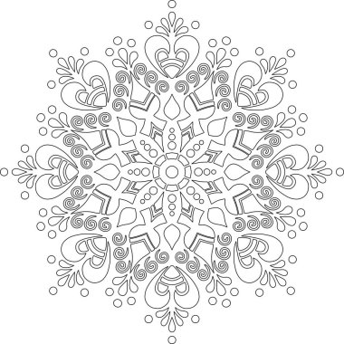 Mandala boyama kroki doodles rakam