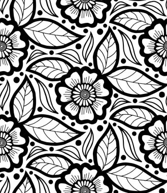 Soyut desenler Dikişsiz stencil Doodle kroki