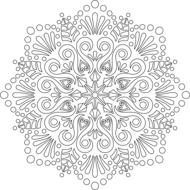 Mandala boyama kroki doodles rakam