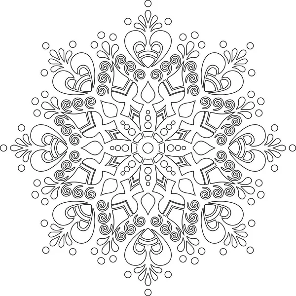Kuva Mandala väritys doodles luonnos — vektorikuva