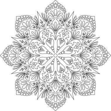 Mandala boyama kroki doodles rakam