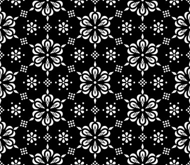 Soyut desen Dikişsiz siyah ve Whit Doodle Sketch