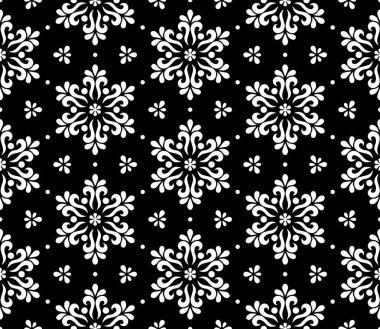 Soyut desen Dikişsiz siyah ve Whit Doodle Sketch