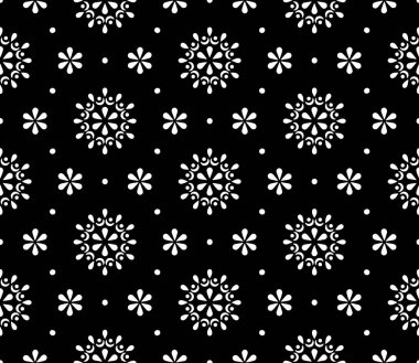 Soyut desen Dikişsiz siyah ve Whit Doodle Sketch