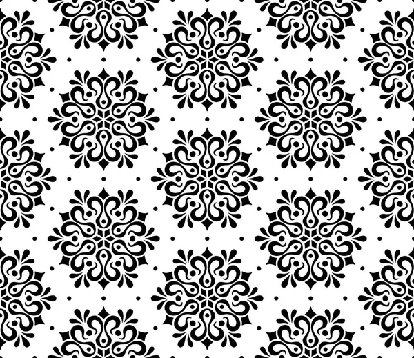 Abstraktes Muster nahtlose Schwarz-Weiß-Skizze — Stockvektor