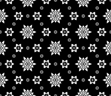 Soyut desen Dikişsiz siyah ve Whit Doodle Sketch