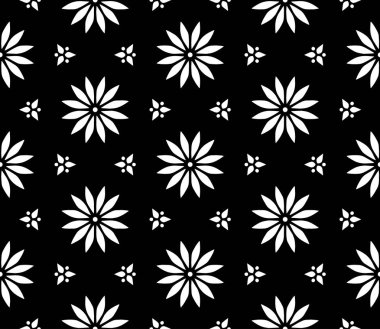 Soyut desen Dikişsiz siyah ve Whit Doodle Sketch