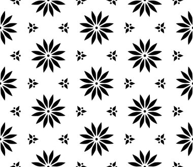 Soyut desen Dikişsiz siyah ve Whit Doodle Sketch