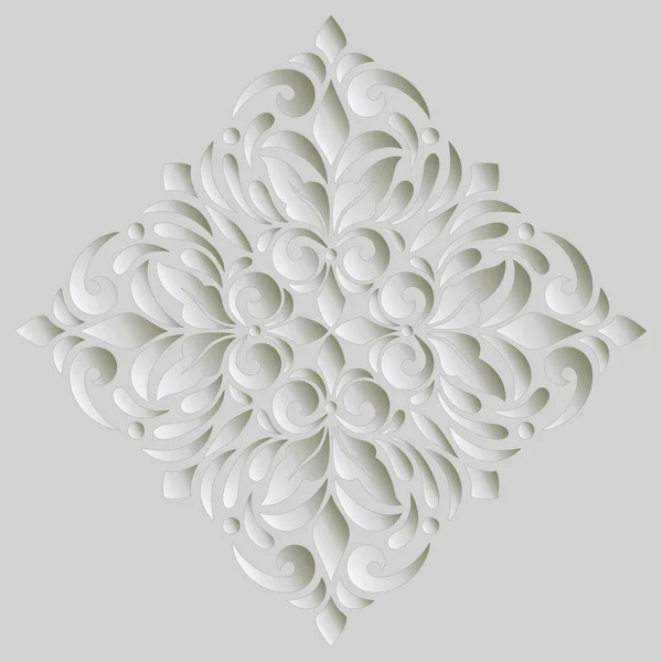 Mandala Muster Weißer Verlauf Gute Laune Gut Für Kreative Und — Stockvektor